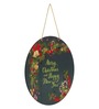 Green Engineered Wood Merry Christmas & Happy New Year Wall Hanging