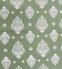 Gharana (60x60) Green & White Cotton (Set of 6) Table Linen Set