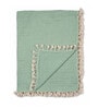 Green Evergreen Cotton Reversible Kids Blanket