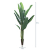 Green Fabric Artificial Banana Plant without Pot