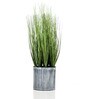 Fabric Green Onion Grass With Pot Artificial Plants