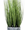 Fabric Green Onion Grass With Pot Artificial Plants