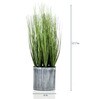 Fabric Green Onion Grass With Pot Artificial Plants