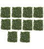 Green Fabric Artificial PVC Eucalyptus Boxwood Wall Mat