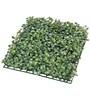 Green Fabric Artificial PVC Eucalyptus Boxwood Wall Mat