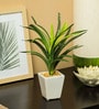 Green Fabric Yucca Artificial Plant with Pot