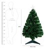 Green Fibre Optic 5 FT. Tall Christmas Tree with Light Settings
