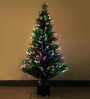Green Fibre Optic 5 FT. Tall Christmas Tree with Light Settings