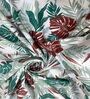 Green Floral 150 TC Cotton Single Bed Sized Bed Sheets With 1 Pillow Cover