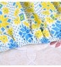 Green Floral 120 TC Cotton Double Fitted Bedsheet with 2 Pillow Covers