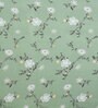 Green Floral 120 TC Poly Cotton Single Besheet With 1 Pillow Cover