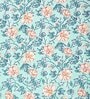 Green Floral 144 TC 100% Cotton Single Bed Sheet with Pillow Cover