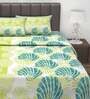 Green Floral 144 TC Cotton 4Pcs Bed in a Bag Classic Marigold Collection