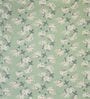 Green Floral 144 TC Cotton Blend Single Bedsheet With 1 Pillow Cover