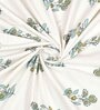 Grey Cotton Floral 150 GSM  Single reversible Reversible Bed Dohar