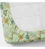 Green Floral 144 TC Cotton King Fitted Bedsheet Bedsheet 2 Pillow Prime Collection