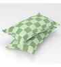 Green Floral 144 TC Cotton Single Bed Sheet Bedsheet 1 Pillow Prime Collection