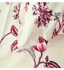 Green Floral 144 TC Cotton Single Bedsheet With 1 Pillow Cover