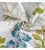 White Floral 144 TC Cotton Single Fitted Bedsheet With 1 Pillow Cover
