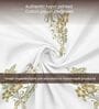 Green Floral 200 TC Cotton Double Bedsheet with 2 Pillow Covers