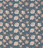Teal Floral 260 Tc Polycotton King Fitted Bedsheet With 2 Pillow Covers