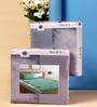 Green Floral 300 TC Cotton Blend Double King Sized Bedsheet With 2 Pillow Covers