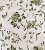 Green Floral 600TC Cotton Super King Sized Double Bedsheet with 2 Embroidery Pillow Covers