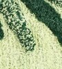 Green Floral Cotton 31.5x20 Inches Max Absorbant Bath Mat