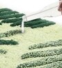 Green Floral Cotton 31.5x20 Inches Max Absorbant Bath Mat