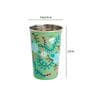 Green Floral 400ml Green Everyday Glass