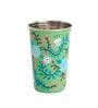 Green Floral 400ml Green Everyday Glass