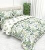 Green Forest 4-Piece Combo Of Double Bed AC Comforter & Bedsheet Set