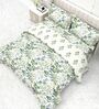 Green Forest 4-Piece Combo Of Double Bed Cold Weather Comforter & Bedsheet Set