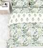 Green Forest 4-Piece Combo Of Double Bed Cold Weather Comforter & Bedsheet Set