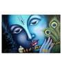 Murari In Blue Canvas Framed Art Print (33 x 21 Inches)