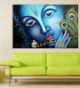 Murari In Blue Canvas Framed Art Print (33 x 21 Inches)