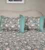 Green Fruit Print 200 TC Cotton King Size Bed Sheet with 2 Pillow Covers Sensory Bloom Collection