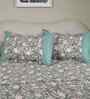 Green Fruit Print 200 TC Cotton Single Bed Sheet with 1 Pillow Cover Sensory Bloom Collection