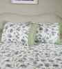 Green Fruit Print 200 TC Cotton Single Bed Sheet with 1 Pillow Cover Sensory Bloom Collection