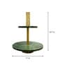 Green Garnet Marble & Metal Appetizer platter