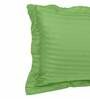 Green Geometric 210 TC 100% Cotton 1 Single Bedsheet with 1 Pillow Cover