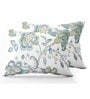 Green Geometric 210 TC Cotton Super King Bedsheet with 2 Pillow Covers