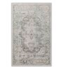 Green Geometric 5X7 Machine Made Carpet