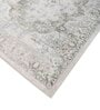 Green Geometric 5X7 Machine Made Carpet