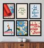 Yoga & Meditation Wall Art Framed Set of 6