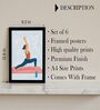 Yoga & Meditation Wall Art Framed Set of 6