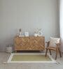 Green Geometric Hand Tufted 5 Ft X 3 Ft  Dhurrie