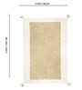 Green Geometric Hand Tufted 5 Ft X 3 Ft  Dhurrie