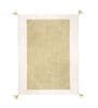 Green Geometric Hand Tufted 6 Ft X 4 Ft  Dhurrie