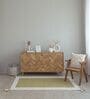 Green Geometric Hand Tufted 6 Ft X 4 Ft  Dhurrie
